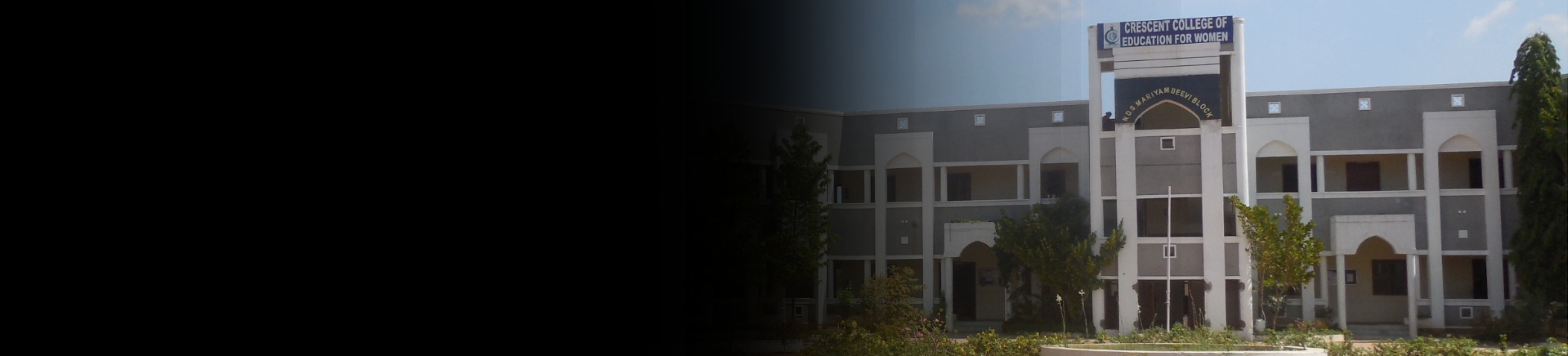 Crescent First Grade College for Women banner